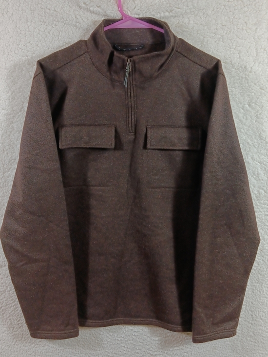 Prana Other - Prana Pullover Mens Large Brown Brookland 1/4 Zip Wool Blend Outdoor Gorpcore
